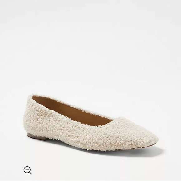 Ann Taylor Sherpa Ballet Flats Size 9.5 - Picture 1 of 5